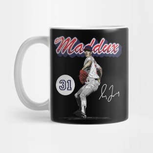 Greg Maddux Atlanta Retro Script Mug